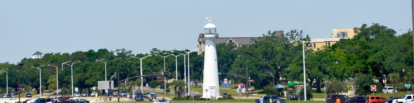 Biloxi Lighthouse and neighborhood